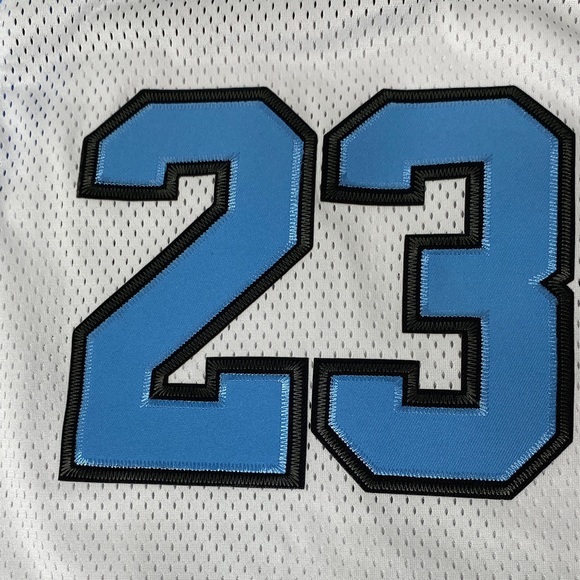 Jordan White Jersey with Light Blue Trim and 23 Back Number main image 8